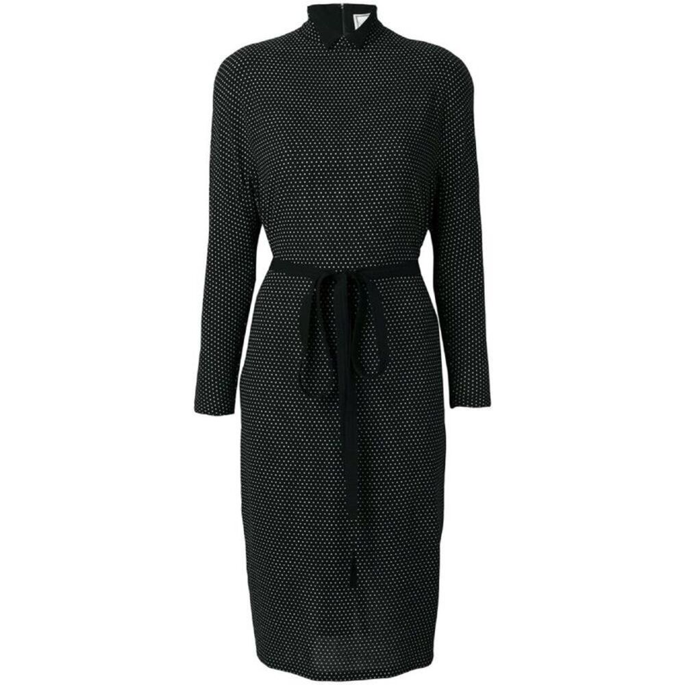 Gianni Versace Polka-Dot Fitted Dress